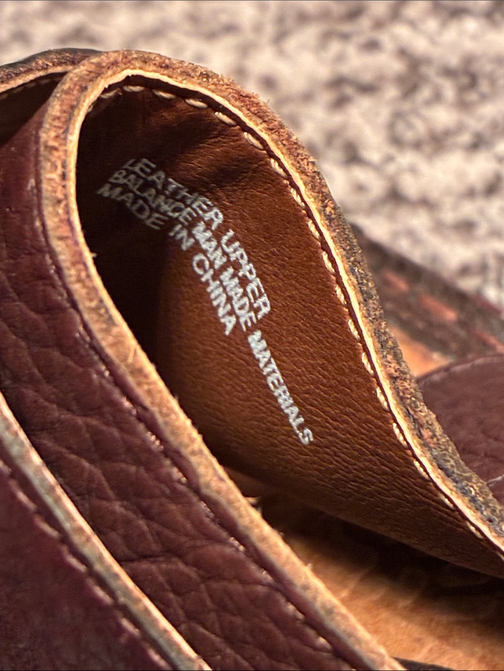 b.o.c. Women's Brown Leather Crisscross Wedge Sandals - Picture 6 of 6